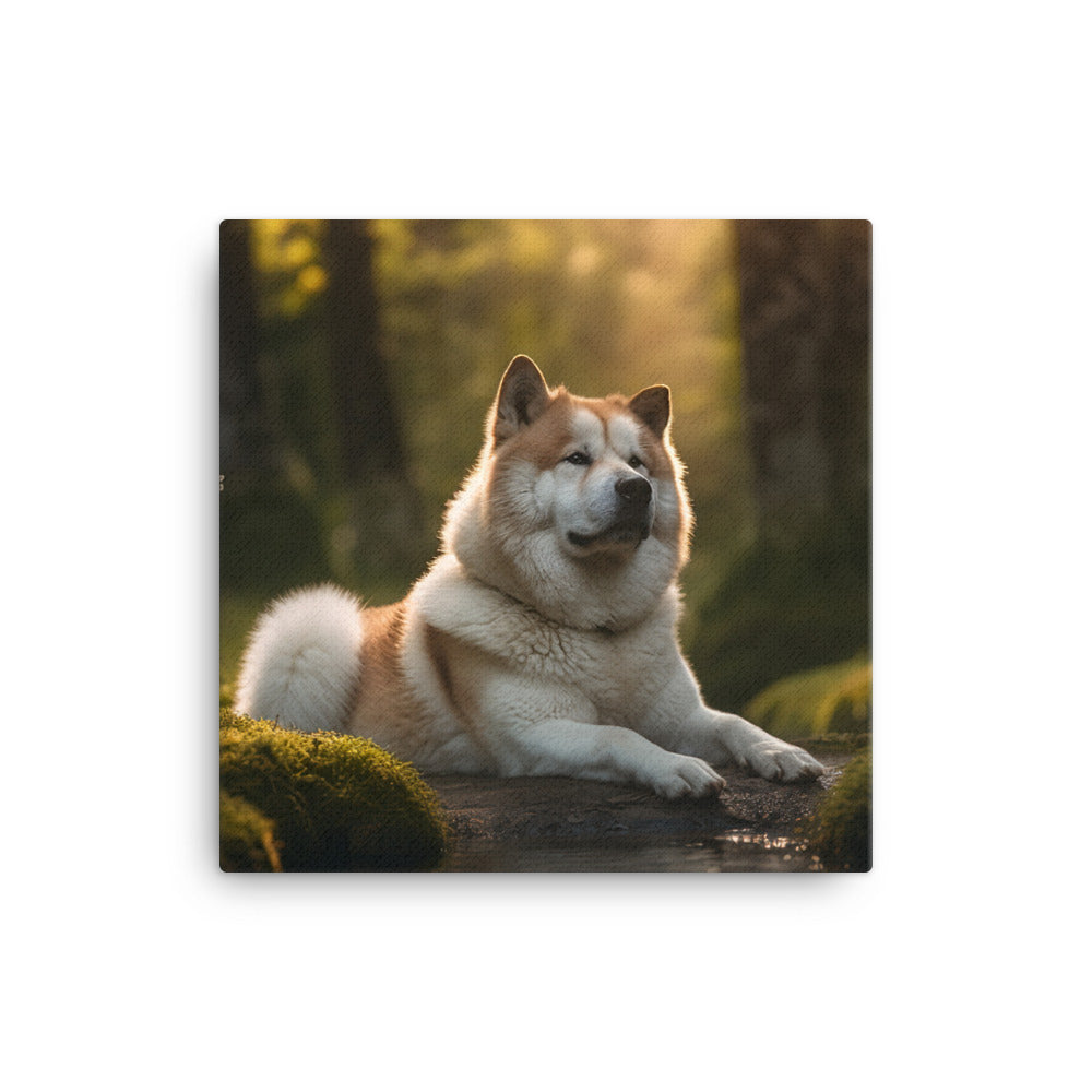Akita Canvas - PosterfyAI.com