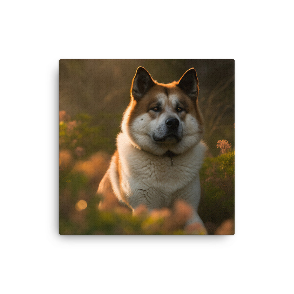 Akita Canvas - PosterfyAI.com