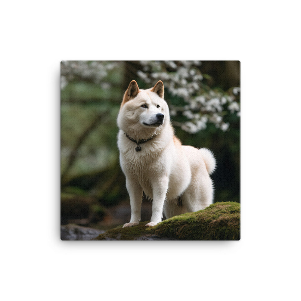 Akita Canvas - PosterfyAI.com