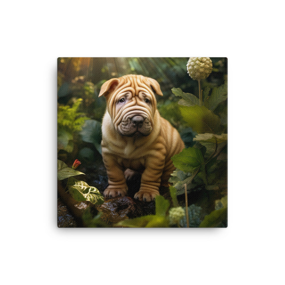 Shar Pei Canvas - PosterfyAI.com