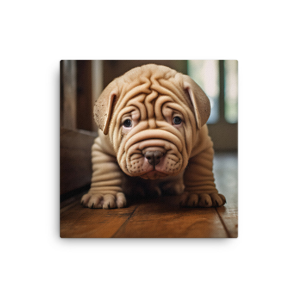 Shar Pei Canvas - PosterfyAI.com