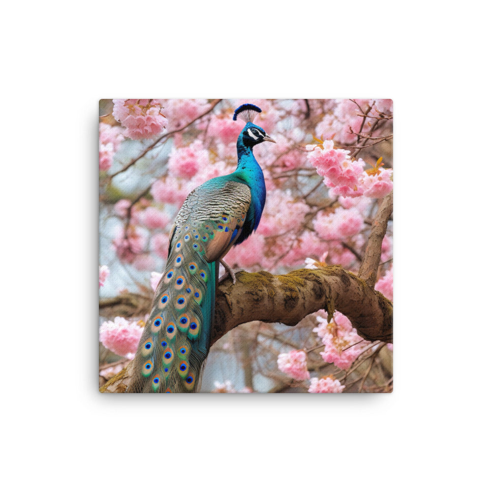 Peacock Canvas - PosterfyAI.com