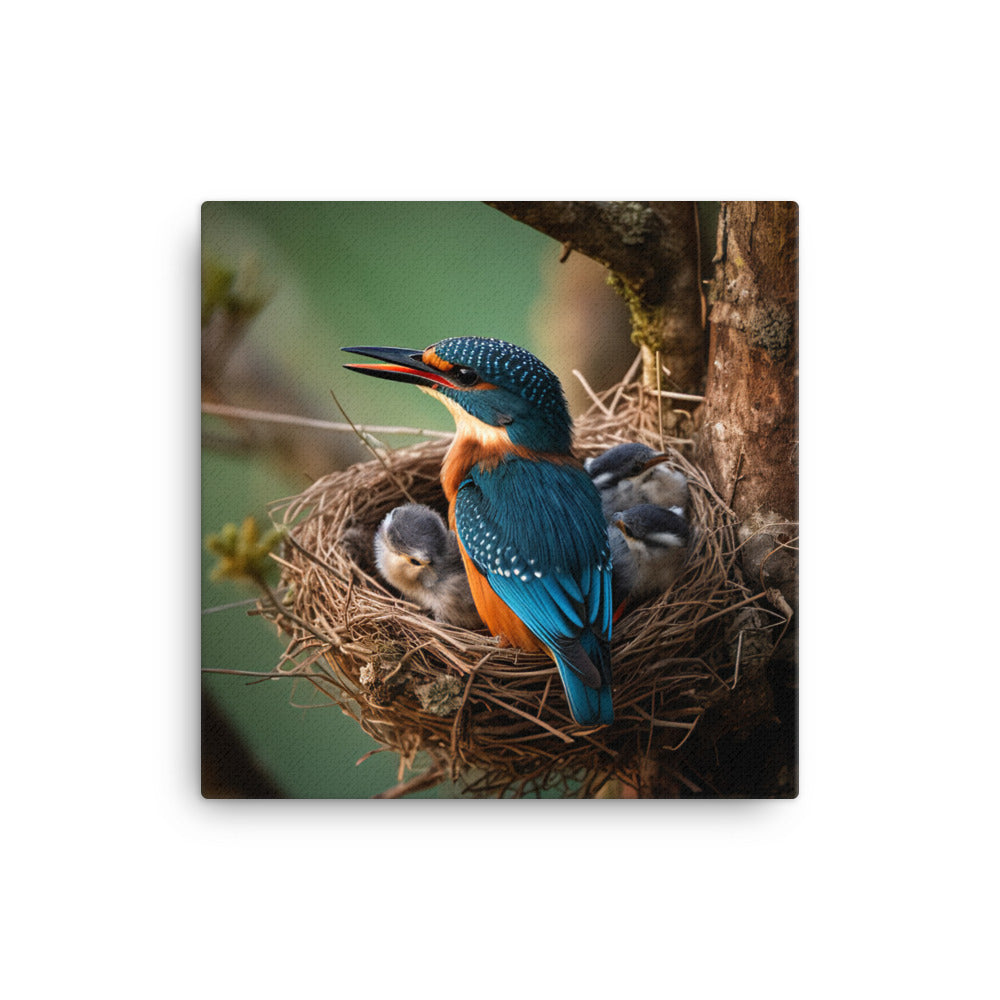 Kingfisher Canvas - PosterfyAI.com