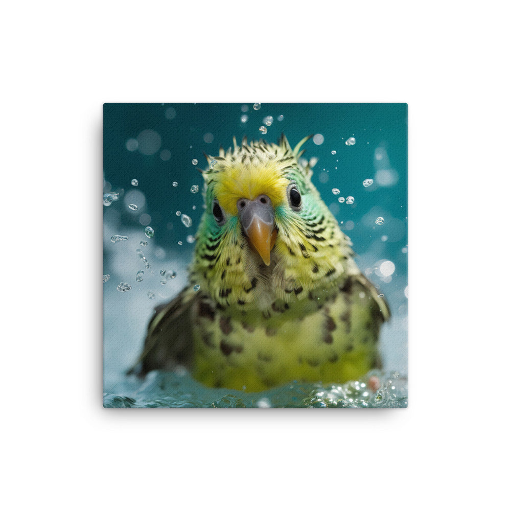 Budgerigar Canvas - PosterfyAI.com