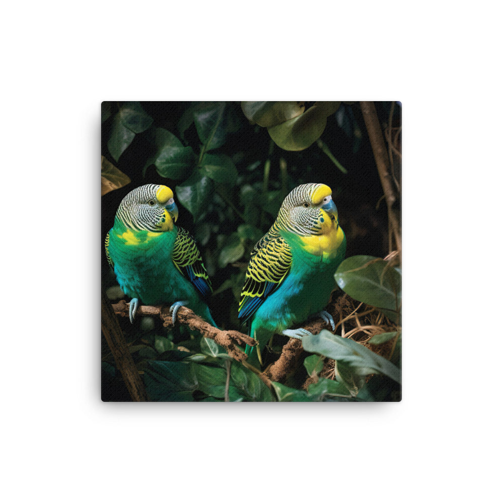 Budgerigar Canvas - PosterfyAI.com