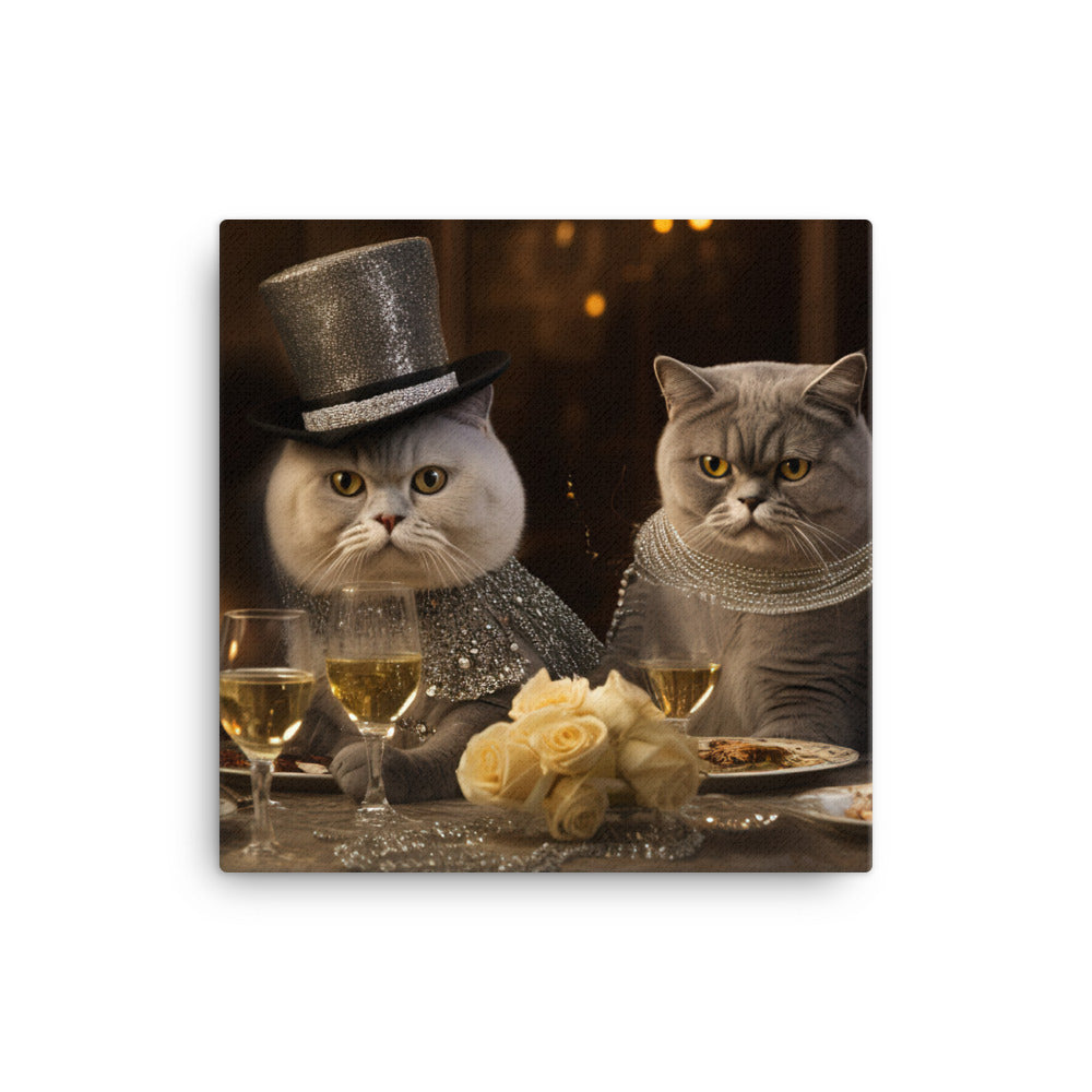 Exotic Shorthair Canvas - PosterfyAI.com