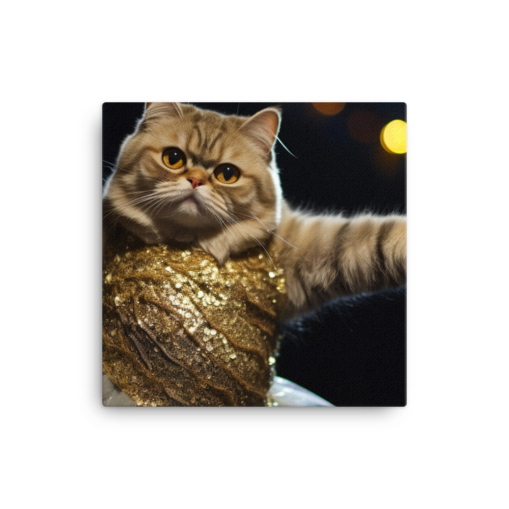 Exotic Shorthair Canvas - PosterfyAI.com