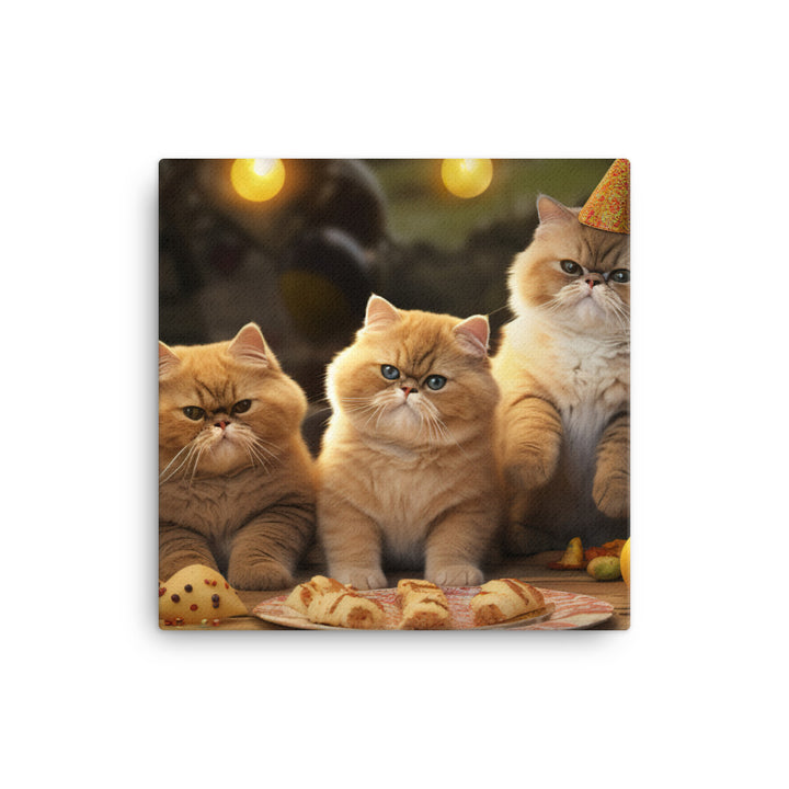 Exotic Shorthair Canvas - PosterfyAI.com