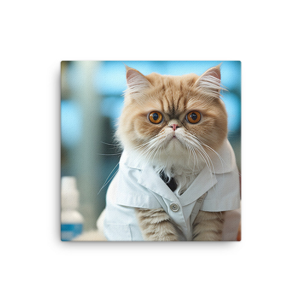 Exotic Shorthair Pharmacist Canvas - PosterfyAI.com