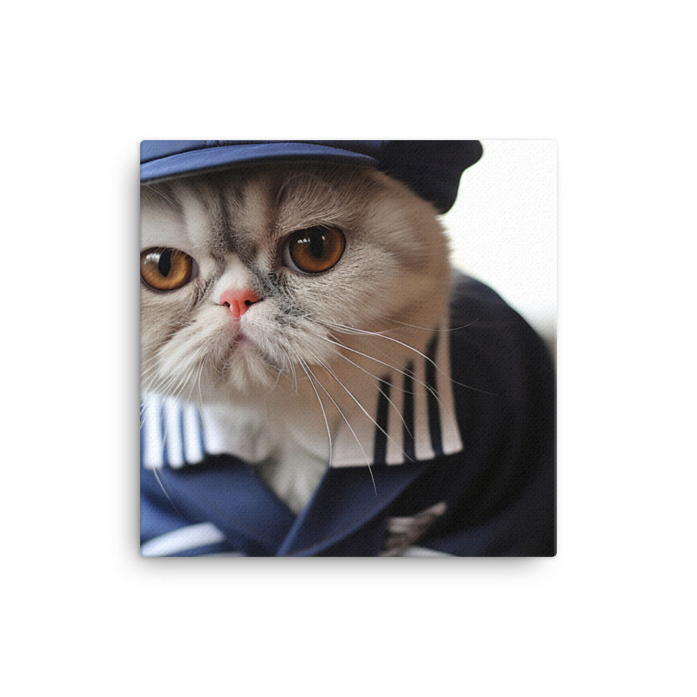 Exotic Shorthair Mail Carrier Canvas - PosterfyAI.com