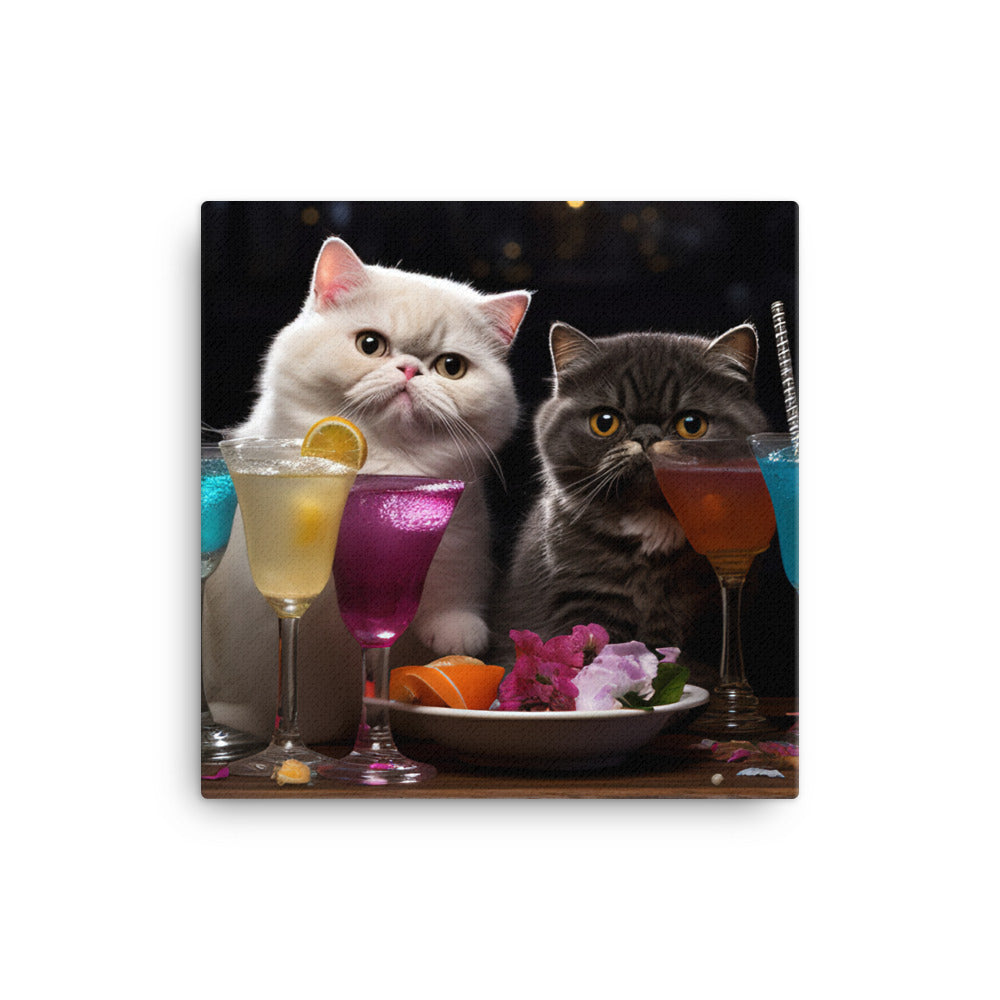 Exotic Shorthair Canvas - PosterfyAI.com