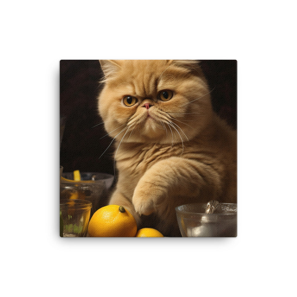 Exotic Shorthair Canvas - PosterfyAI.com