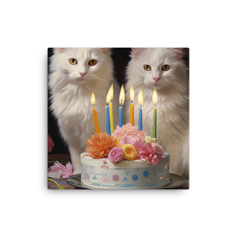 Turkish Van Canvas - PosterfyAI.com