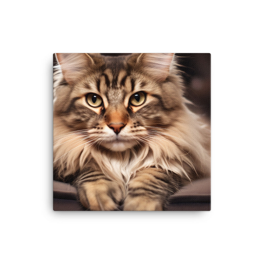 Maine Coon Canvas - PosterfyAI.com