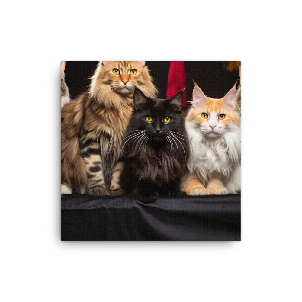 Maine Coon Canvas - PosterfyAI.com