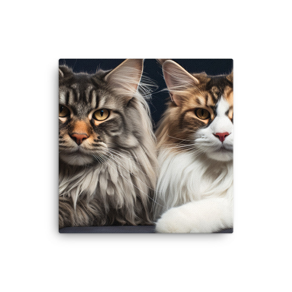 Maine Coon Canvas - PosterfyAI.com