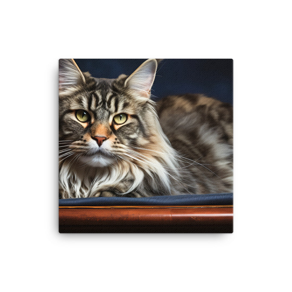 Maine Coon Canvas - PosterfyAI.com