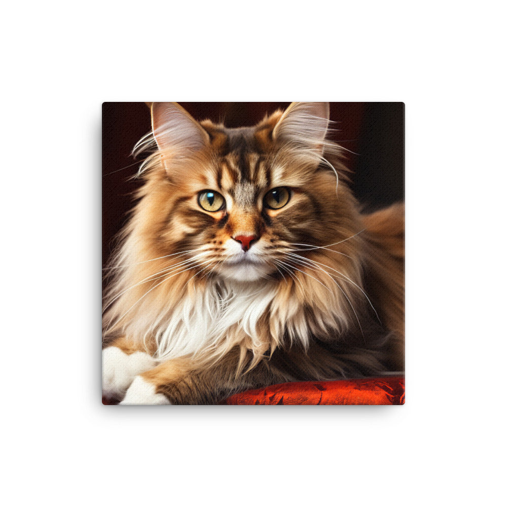 Maine Coon Canvas - PosterfyAI.com