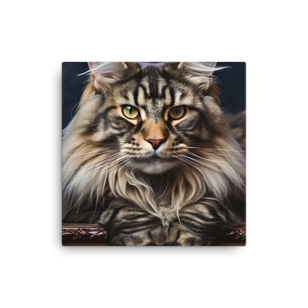 Maine Coon Canvas - PosterfyAI.com