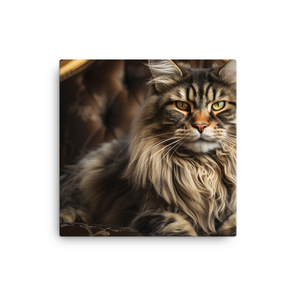 Maine Coon Canvas - PosterfyAI.com
