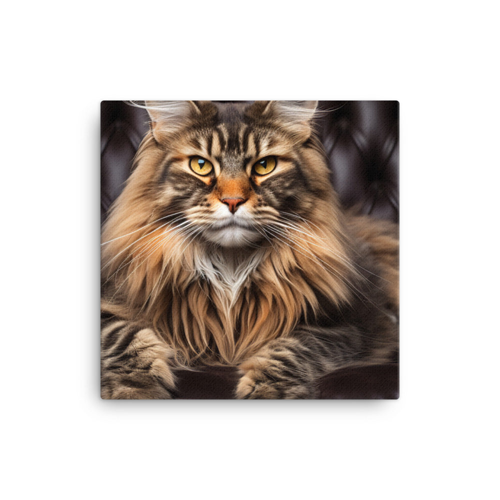 Maine Coon Canvas - PosterfyAI.com