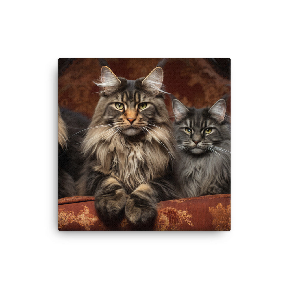 Maine Coon Canvas - PosterfyAI.com