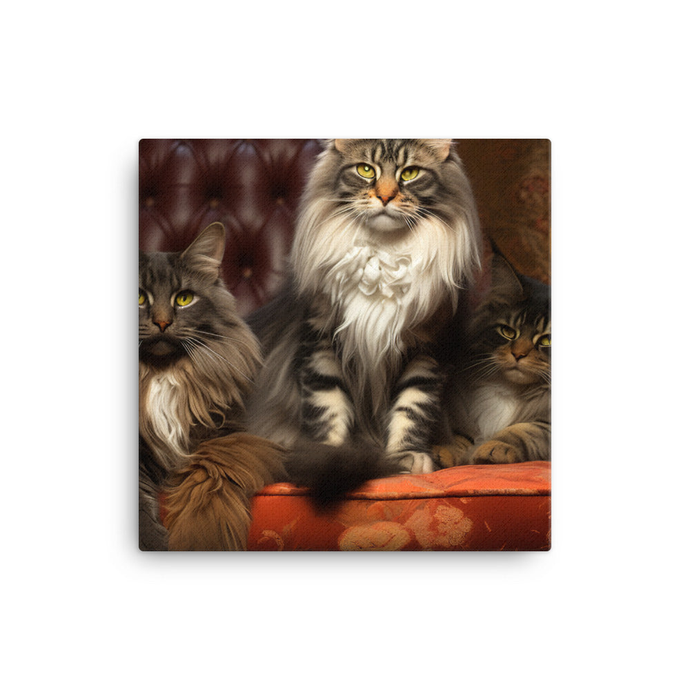 Maine Coon Canvas - PosterfyAI.com