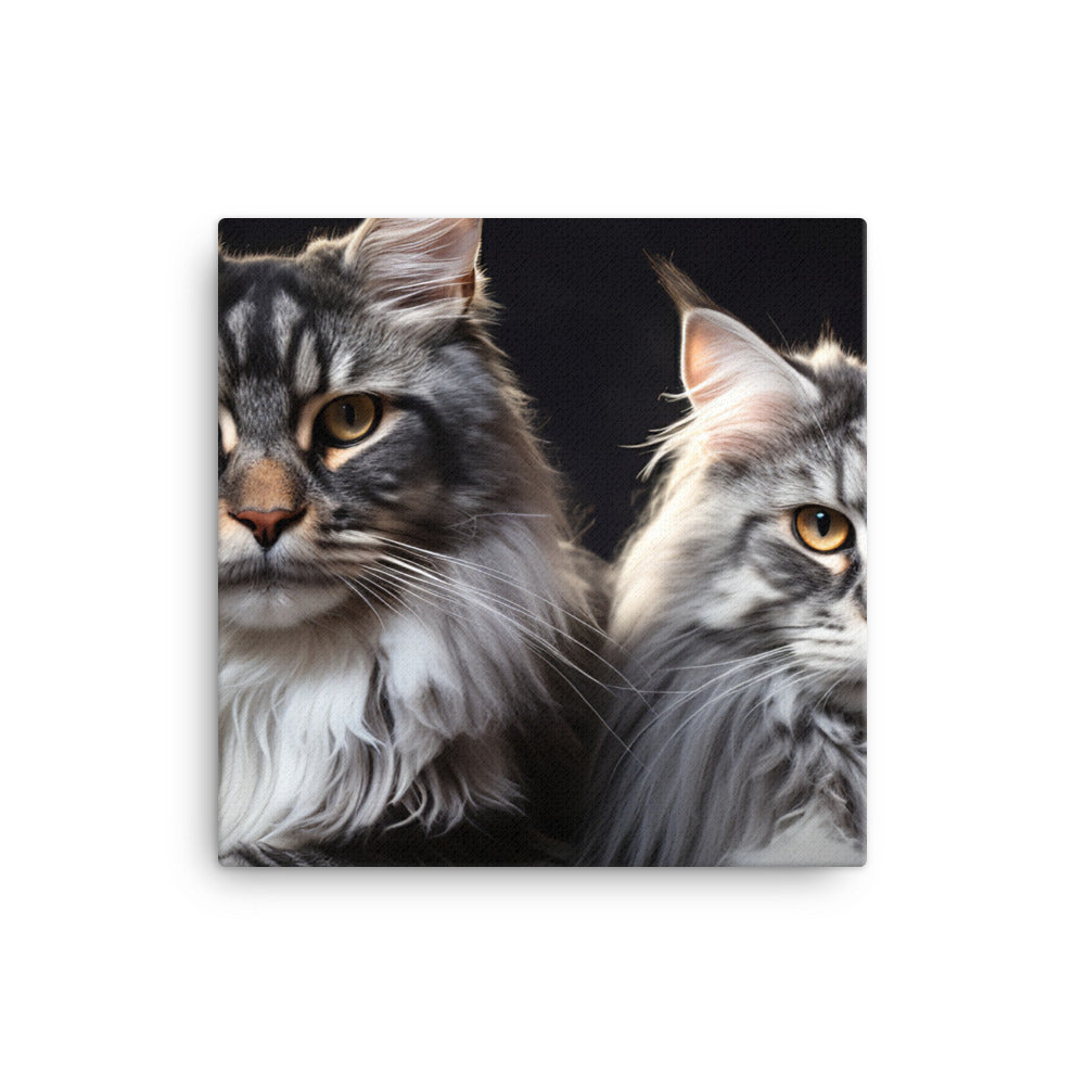 Maine Coon Canvas - PosterfyAI.com