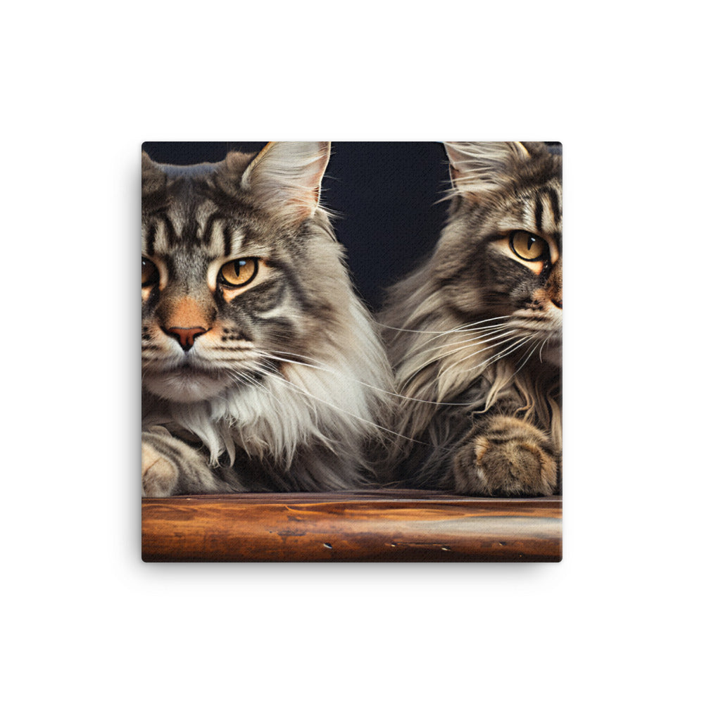 Maine Coon Canvas - PosterfyAI.com