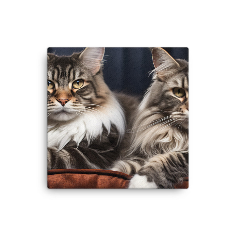 Maine Coon Canvas - PosterfyAI.com
