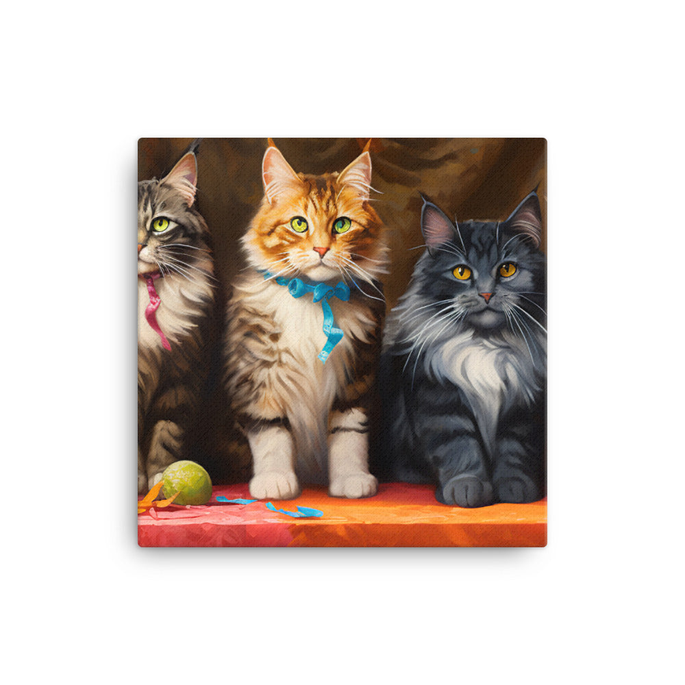 Maine Coon Canvas - PosterfyAI.com