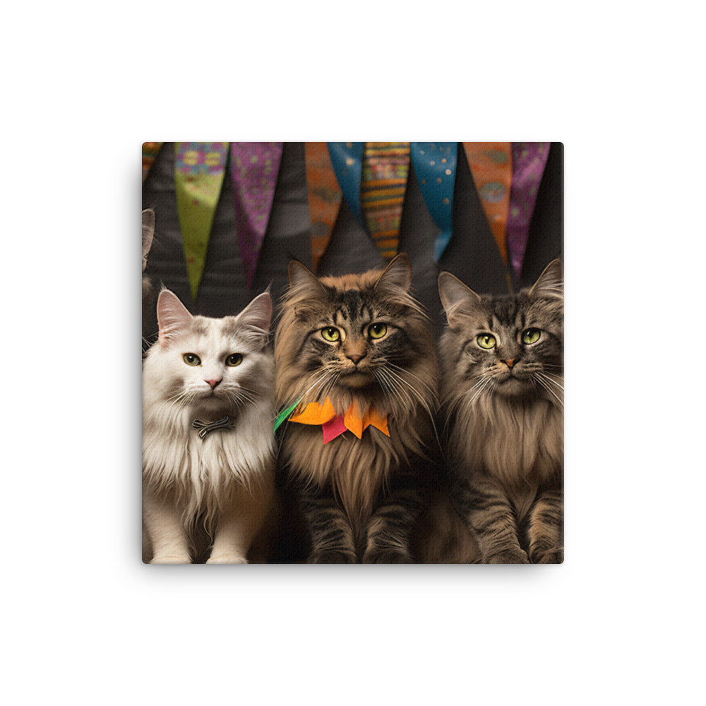 Maine Coon Canvas - PosterfyAI.com