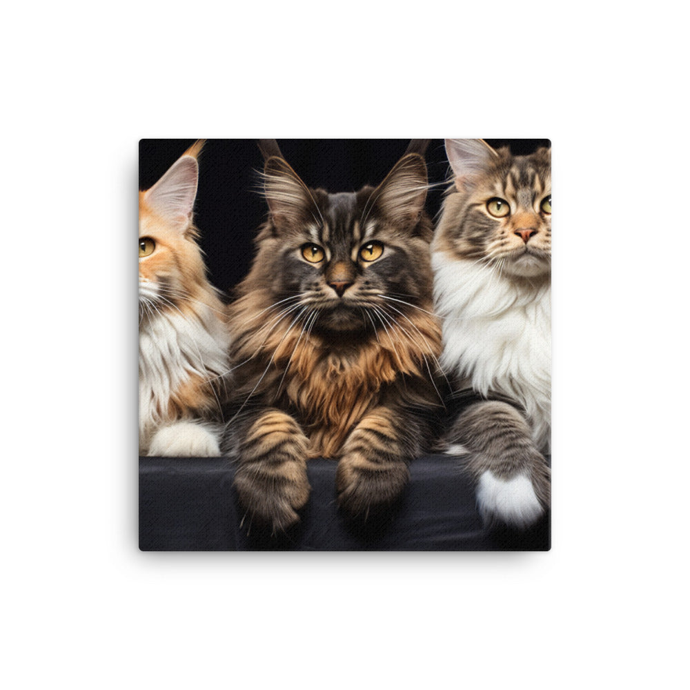 Maine Coon Canvas - PosterfyAI.com