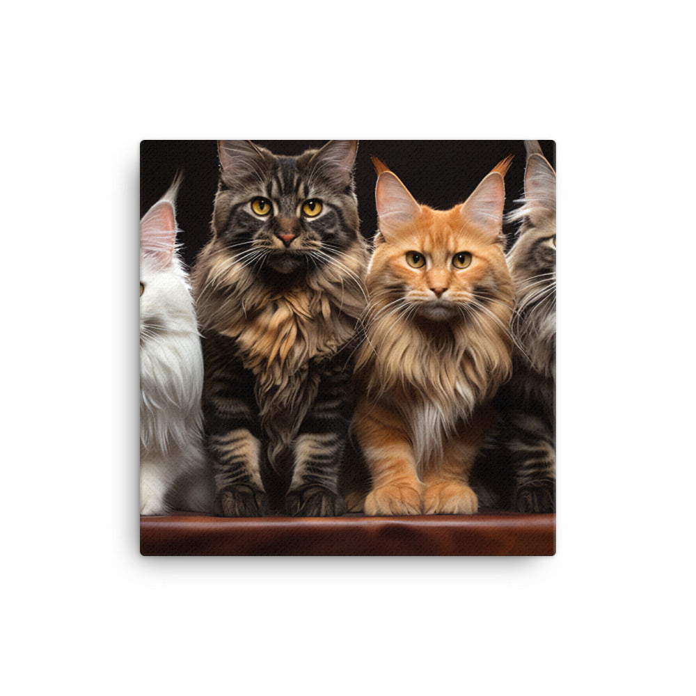 Maine Coon Canvas - PosterfyAI.com