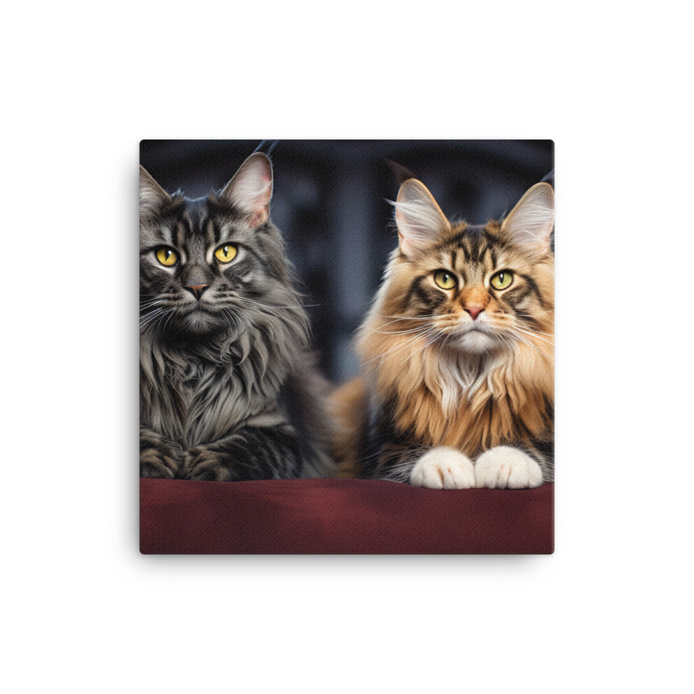 Maine Coon Canvas - PosterfyAI.com