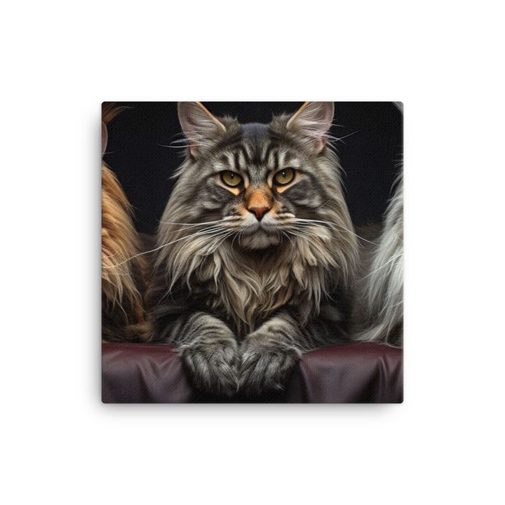 Maine Coon Canvas - PosterfyAI.com