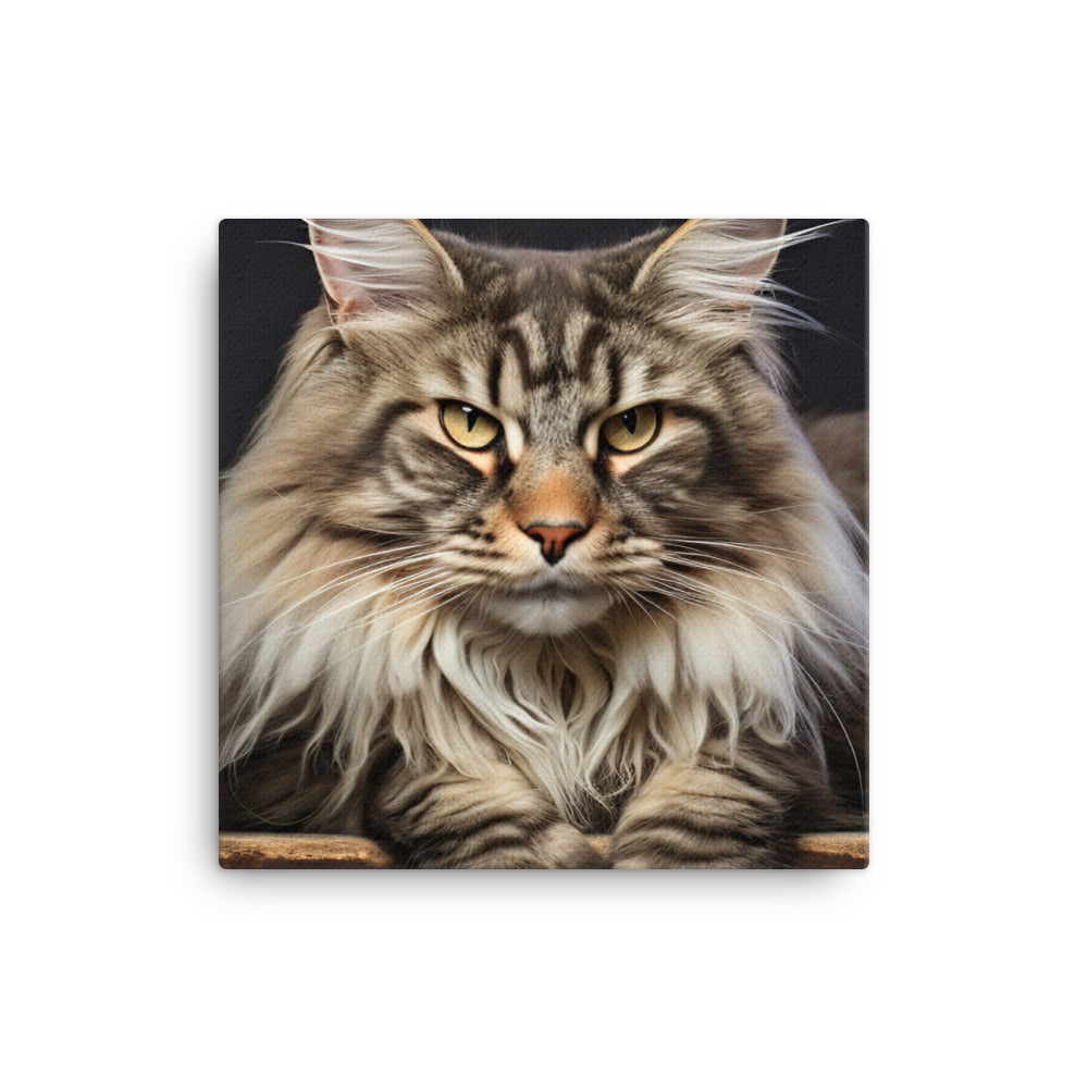 Maine Coon Canvas - PosterfyAI.com