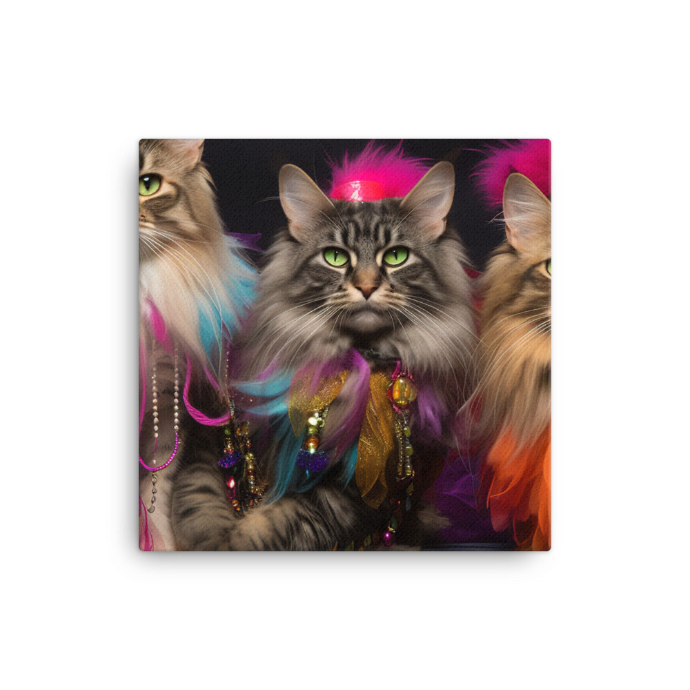 Maine Coon Canvas - PosterfyAI.com