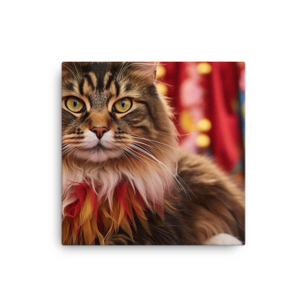 Maine Coon Canvas - PosterfyAI.com
