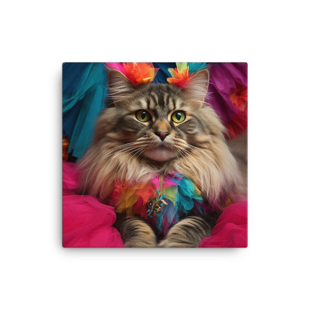 Maine Coon Canvas - PosterfyAI.com