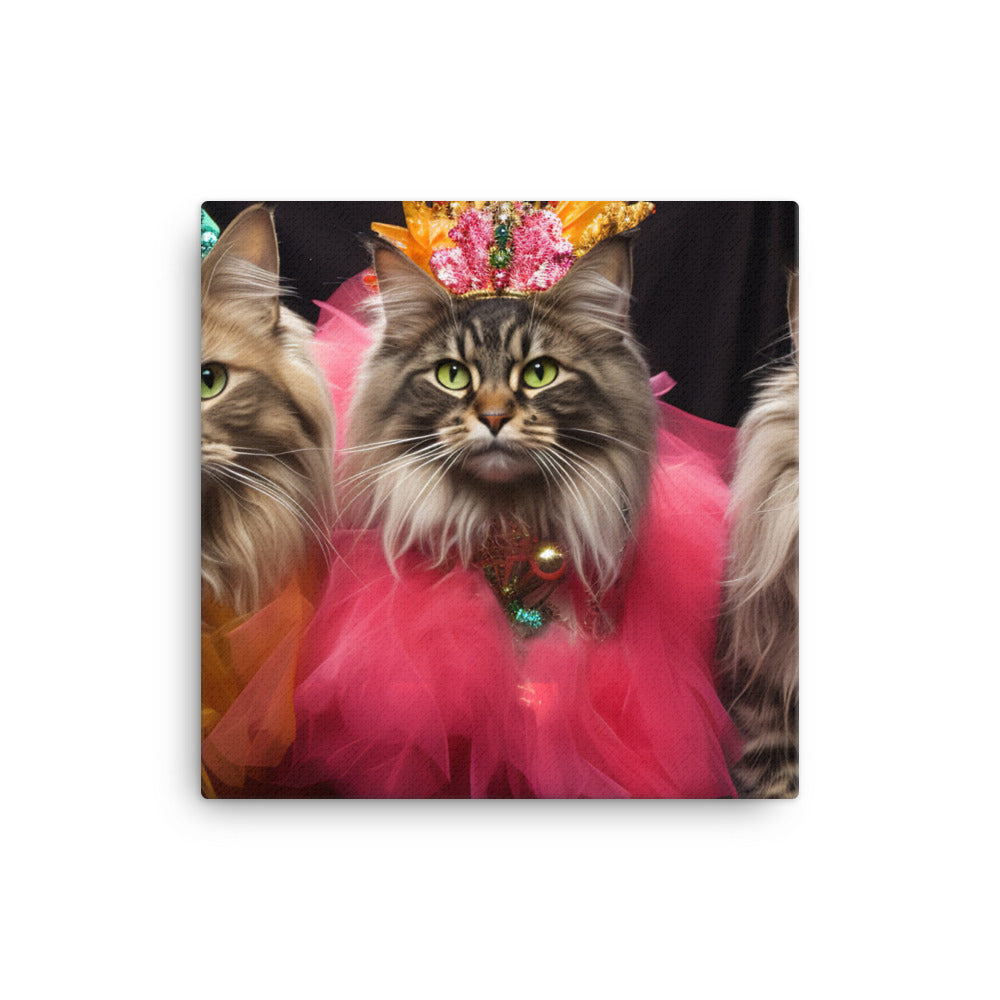 Maine Coon Canvas - PosterfyAI.com