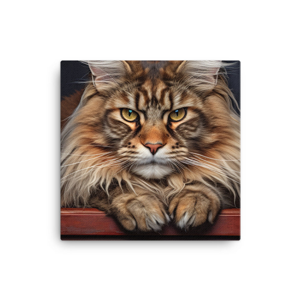Maine Coon Canvas - PosterfyAI.com