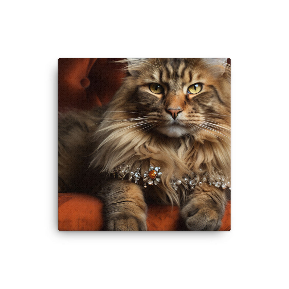 Maine Coon Canvas - PosterfyAI.com