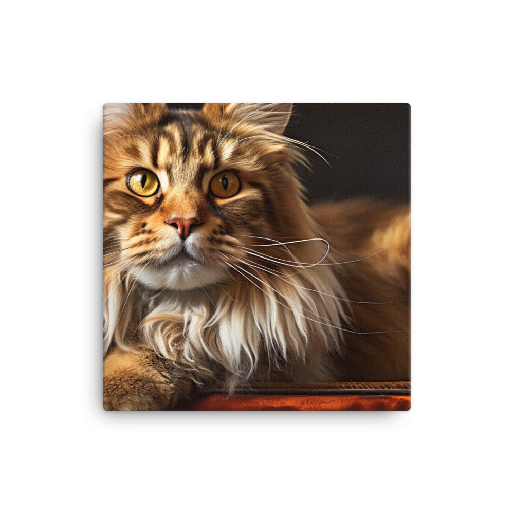 Maine Coon Canvas - PosterfyAI.com
