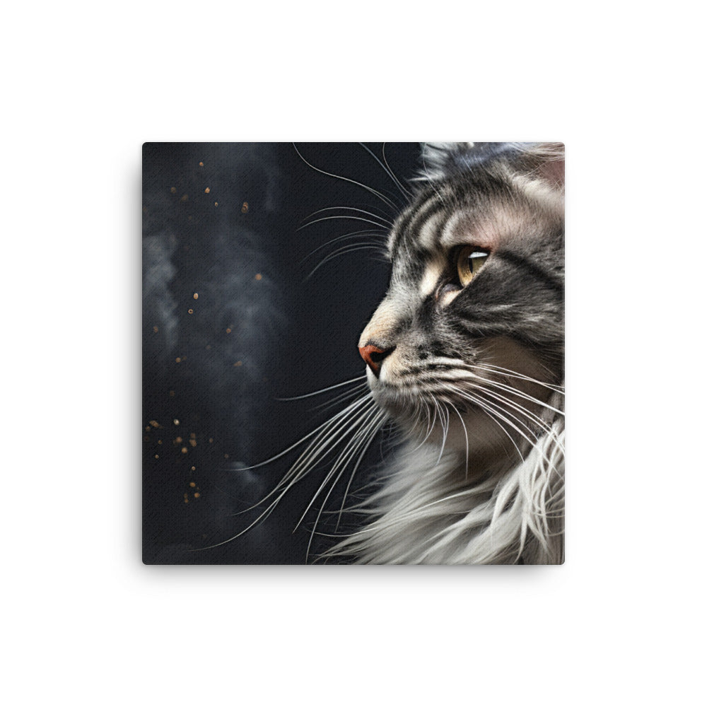 Maine Coon Canvas - PosterfyAI.com