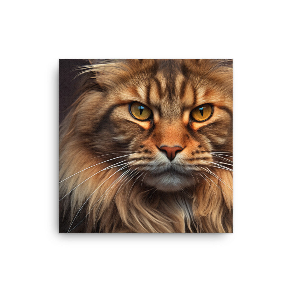 Maine Coon Canvas - PosterfyAI.com