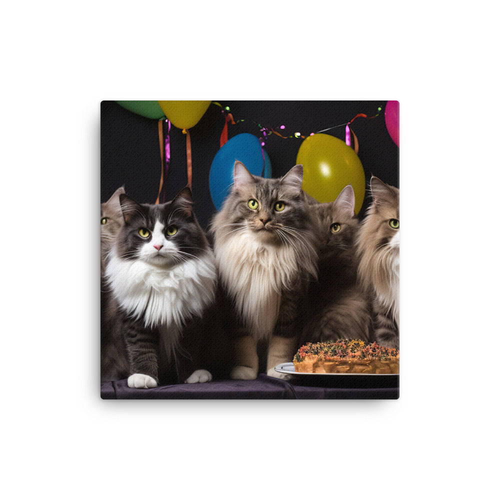Norwegian Forest Canvas - PosterfyAI.com