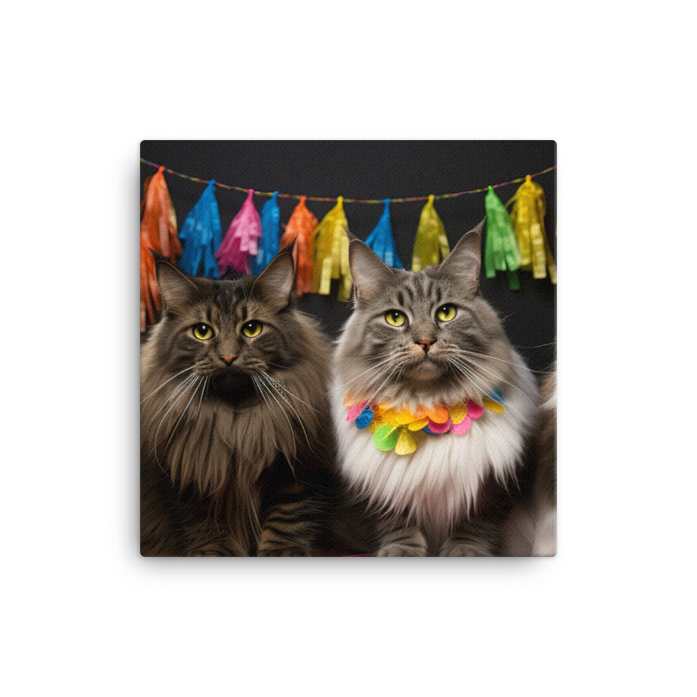 Norwegian Forest Canvas - PosterfyAI.com