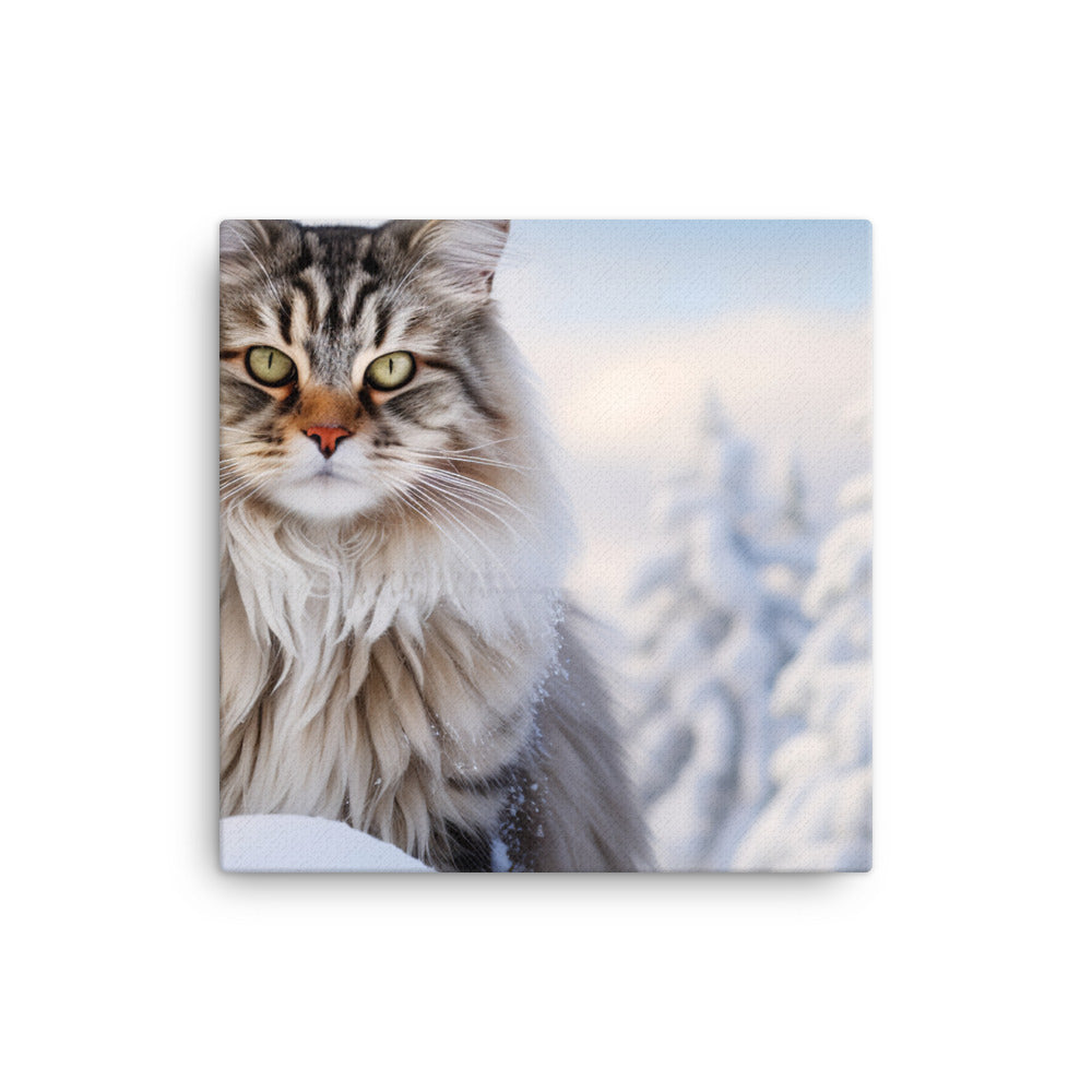 Norwegian Forest Canvas - PosterfyAI.com
