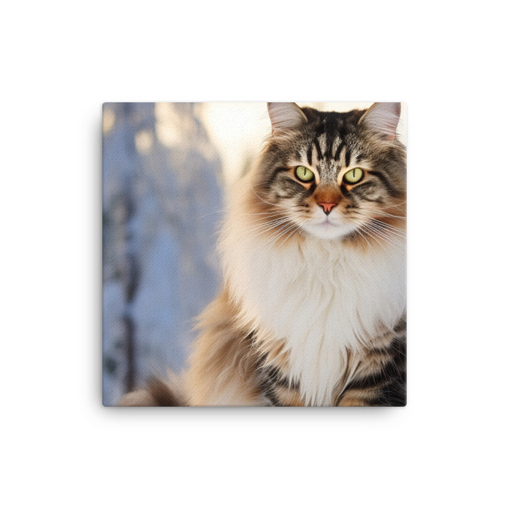 Norwegian Forest Canvas - PosterfyAI.com